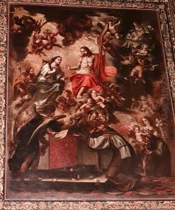 Vision de San Francisco en la Porciuncula by Juan De Valdes Leal