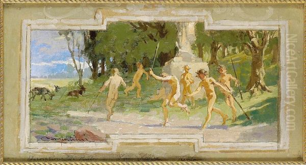 Opera Preparatoria Per Decorazione Di Parete Di Palazzo Libera Di Villa Lagarina - view 1