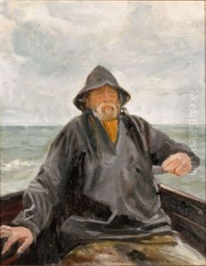 Skagensfisker pa havet.