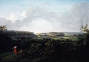 View towards Frederiksgave on Funen