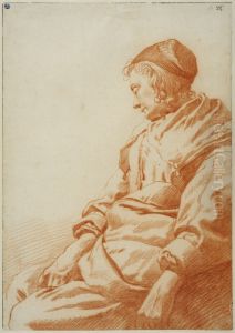 Sovande ung kvinna by Karel Dujardin