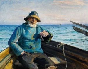 Fisherman from Skagen by Michael Peter Ancher