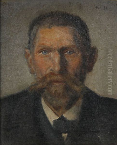 Portrait of the fisherman Jens Martin Jensen Rontved. - view 1