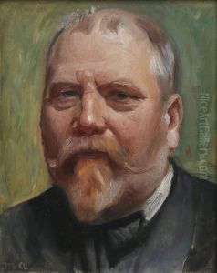 Portrait of the painter Carl Moller.