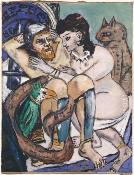 Odysseus and Kalypso - view 1