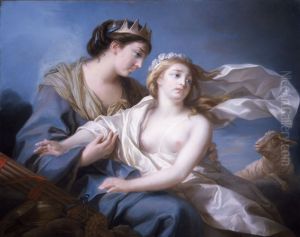 L'Innocence se refugiant dans les bras de la Justice