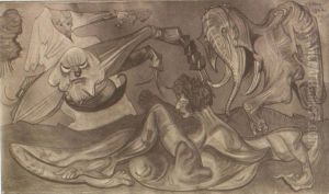 Kompozycja ze sloniem by Stanislaw Ignacy Witkiewicz (Witkacy)