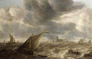 River Landscape by Abraham Van Beijeren