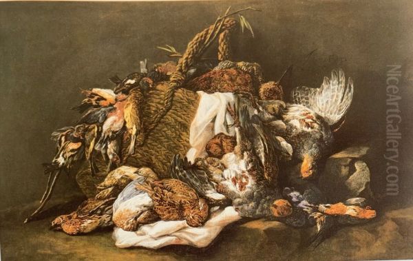 Game birds in an interior - view 1