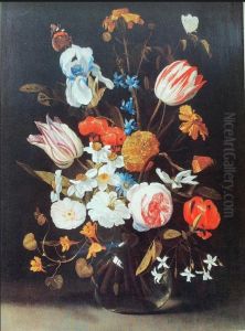 Bouquet in a glass vase