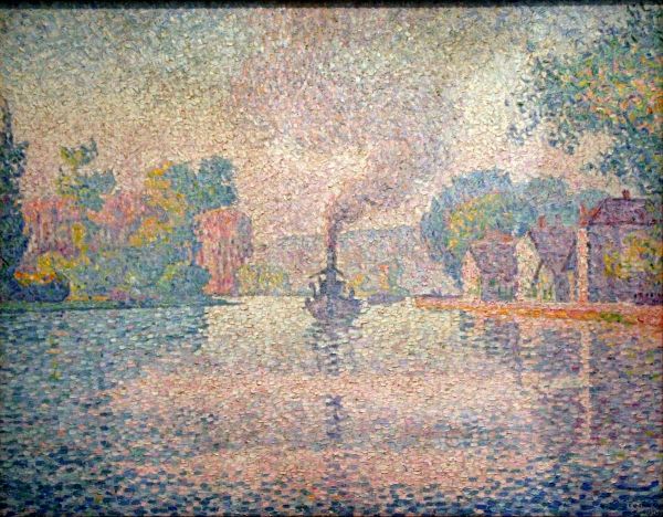 L'Hirondelle Steamer on the Seine - view 1