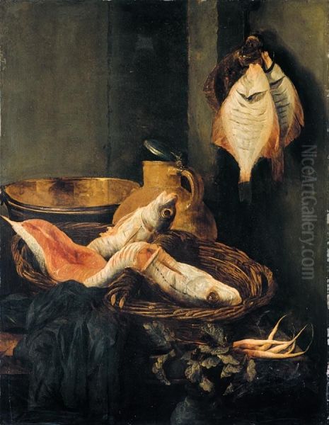 Still-Life with Fish in Basket - view 1