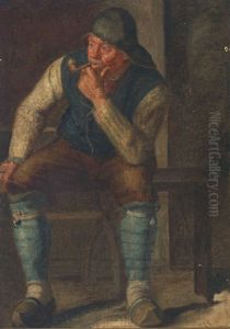 Interior with a fisherman. Interior with a fisherman.
