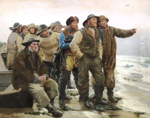 Will he round the point? (2) by Michael Peter Ancher