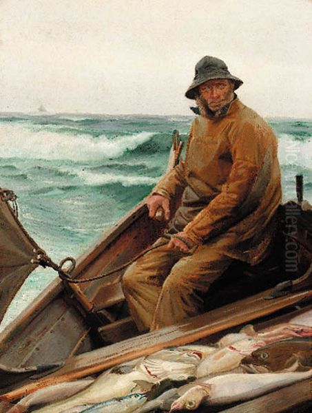 Fisherman returning from his work. - view 1