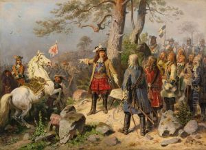 Der Grosse Kurfurst Alsfeldherr In Der Schlacht by Wilhelm Camphausen