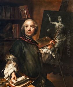 Luigi Crespi- Self-portrait by Luigi Crespi