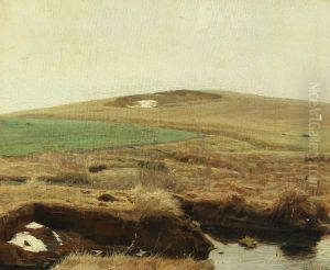 A hill near Refsnaes. by Georg Achen