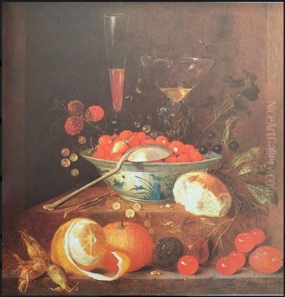 Fruit and two glasses (facon de Venise) - view 1