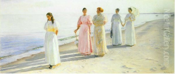 Promenade on the Beach of Skagen - view 1