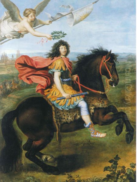 Louis XIV of Franceriding a horse - view 1