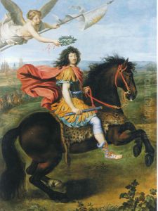 Louis XIV of Franceriding a horse by Pierre Mignard I