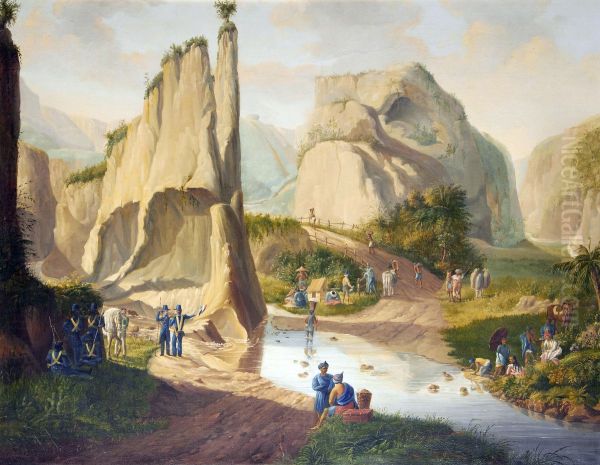 A landscape in the Dutch East Indies - view 1