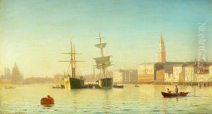 Ships and boats off Venice. Ships and boats off Venice.