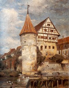 Zollernschloss in Balingen by Friedrich Eckenfelder