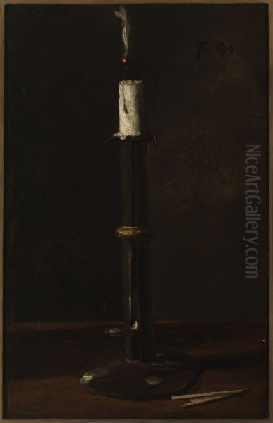 De kandelaar (Nature morte avec bougie). - view 1