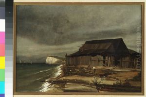 Landschap met schuur Landschap met schuur