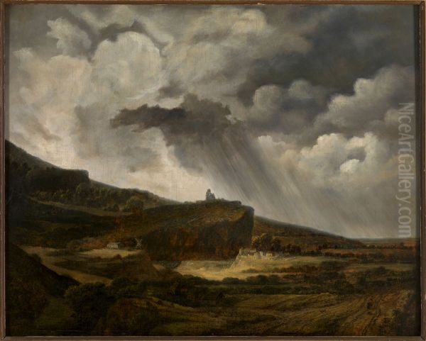 Gezicht op de heuvel van Montmartre (Voor het onweer, 'Avant l'Orage'). - view 1