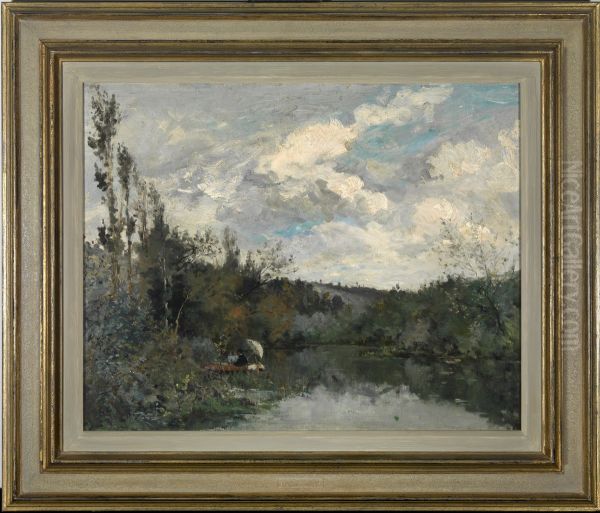Woodland lake - view 1