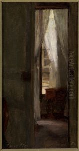Interieur (rue de Beaune, Parijs). by Henri Fantin-Latour