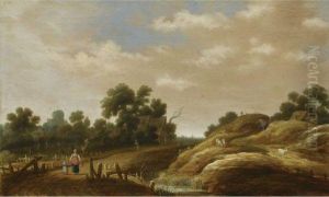 A Dune Landscape by Joachim Govertsz. Camphuysen