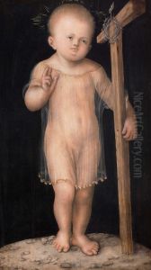 Christ Child Blessing [recto]; The Man of Sorrows [verso] by Lucas Cranach the Elderand workshop