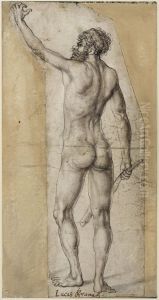 Nude man standing