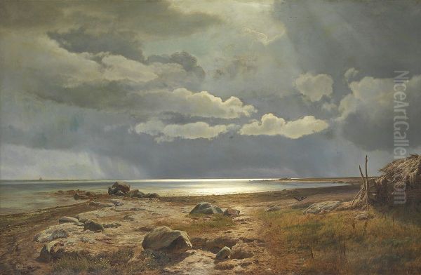 A rainy summer day on the beach at Kalo Vig. Afternoon.. - view 1