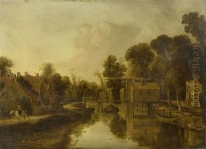 A River Landscape With A Boat