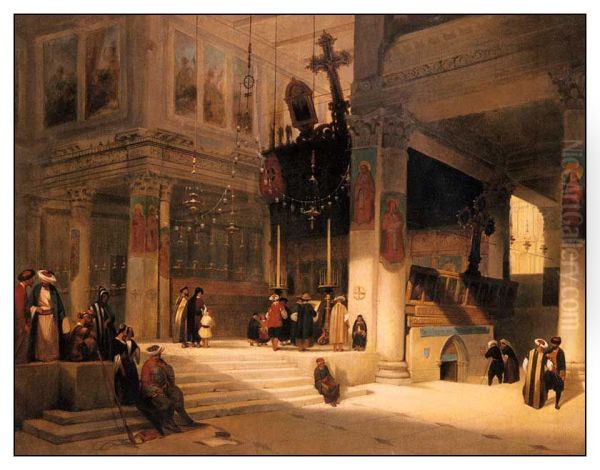 l'interieur d'une eglise a Constantinople, peut-etre Agios Demetrios a Kurucesme. - view 1