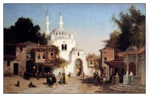 une mosquee de Constantinople. by Fabius Brest