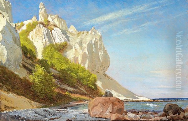 Parti fra Moens Klint med Sommerspiret og Taleren. - view 1