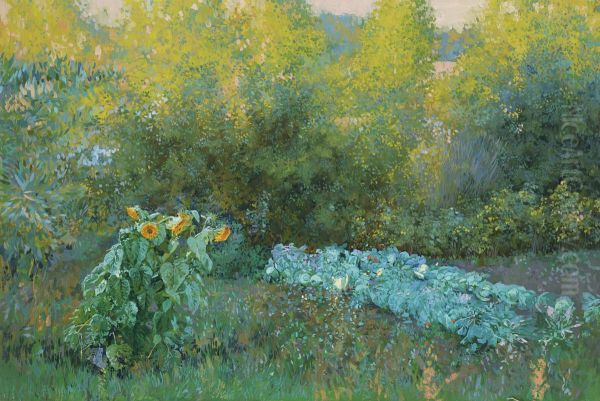 Da giardino della nonna. Olio su tela. 60 x 80 cm. - view 1