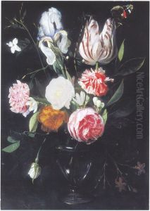 Flowers in a glass vase Flowers in a glass vase