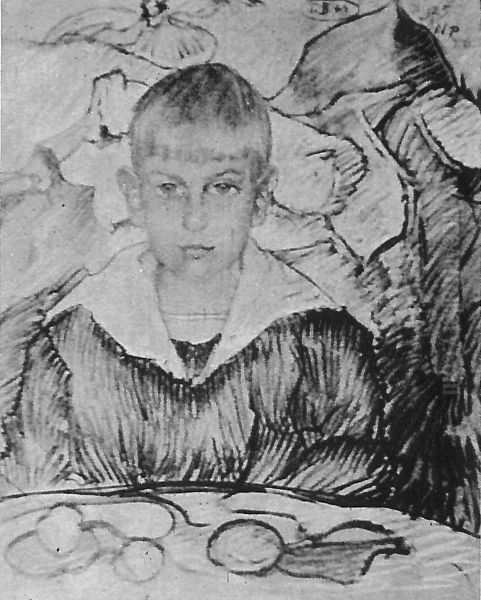 Portrait of Tadeusz Schiele with an angel - view 1