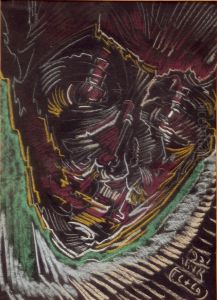 Portret Artura Marii Swinarskiego by Stanislaw Ignacy Witkiewicz (Witkacy)
