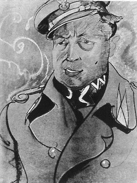 Portrait of Janusz Beaurain as a lieutenant - view 1
