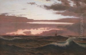 Sunset over the sea. Sunset over the sea.