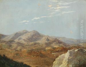 A mountain landscape. A mountain landscape.