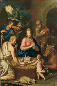 Adorazione Dei Pastori by Bernardino Campi